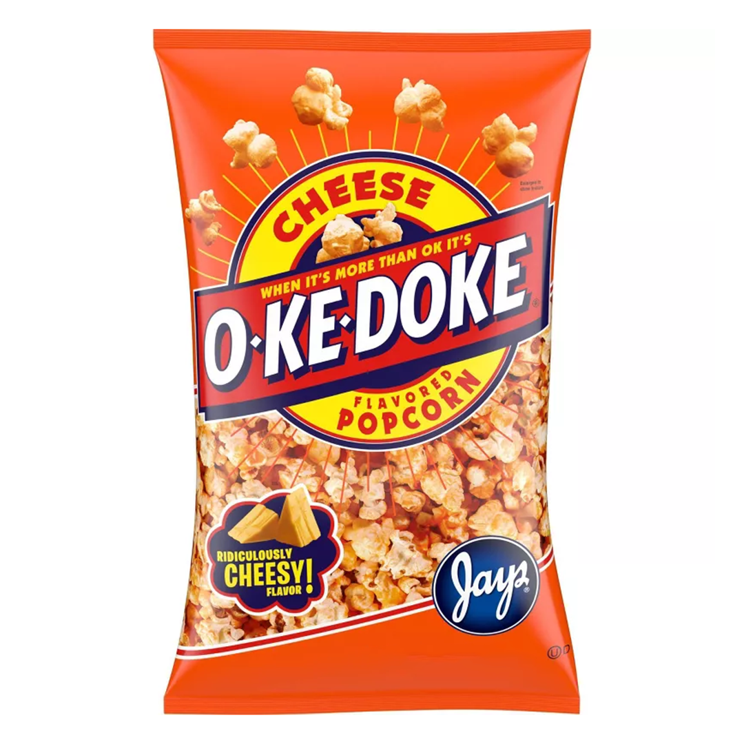 Jays Cheese Oke Doke Popcorn Chicago Snack House