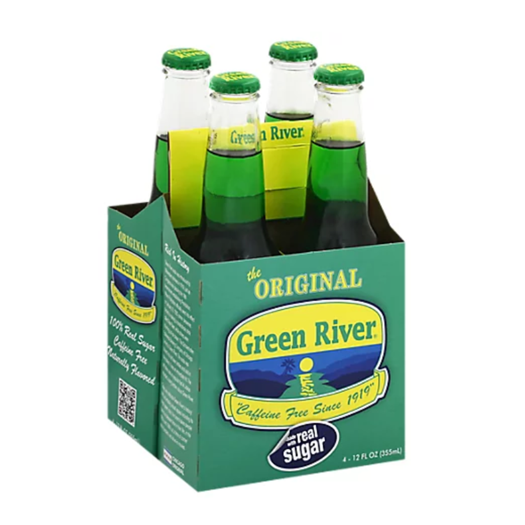 Green River Soda Pop 4 pack Glass Bottles