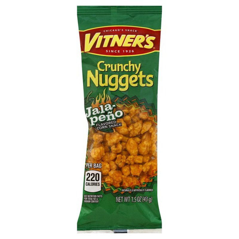 Vitner's Chicago Jalepeno Nuggets. 1.5 oz. bags. Chicago Snacks.