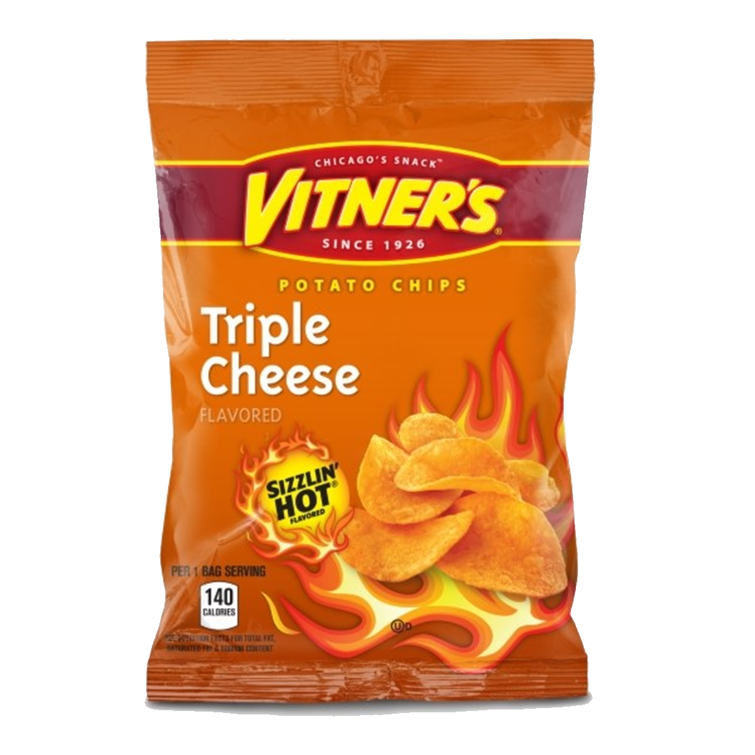 Vitner's Sizzlin' Hot Cheese Popcorn - Chicago Snack • Price